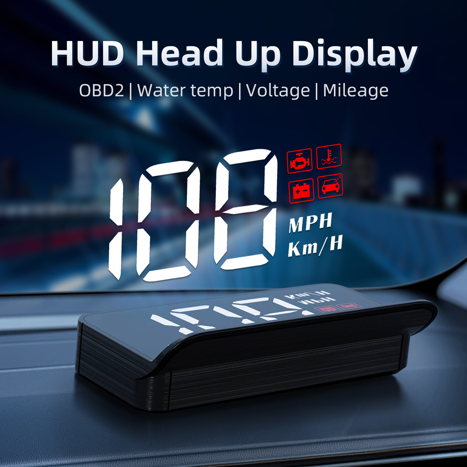 Anemometer Wind Speed - M3 HUD Obd2 Head-Up Display Tachimetro