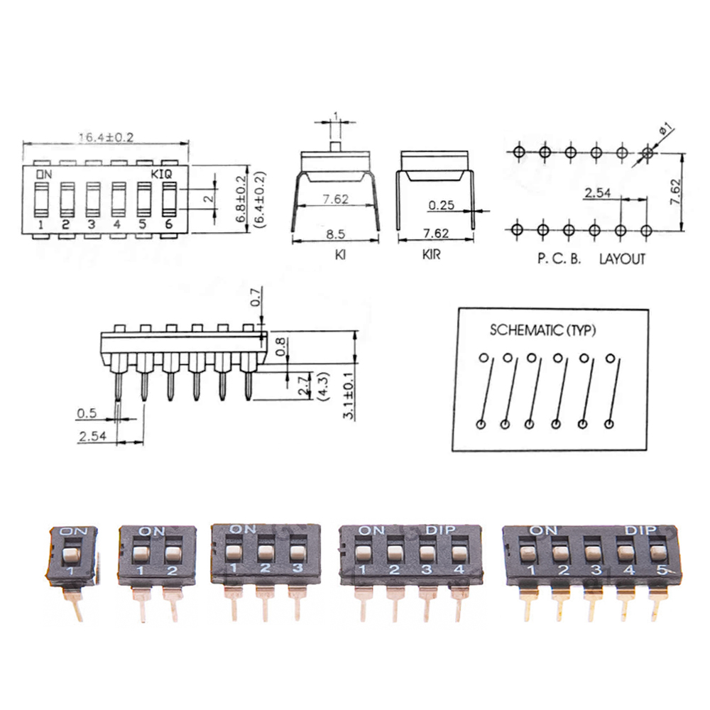 Circuit Snap Kit - 5 Pezzi Interruttore a Levetta con