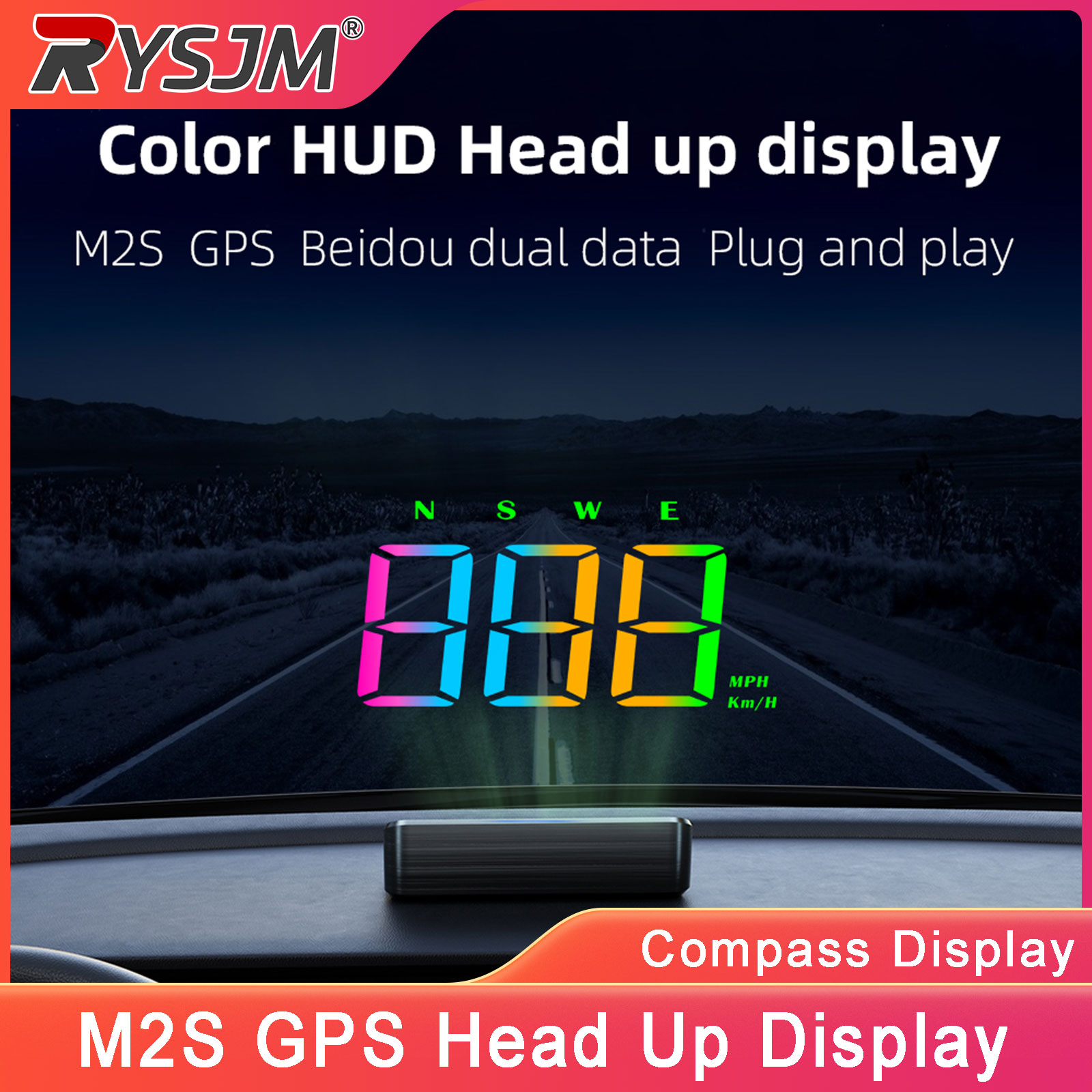 M2S HUD Head Up Display GPS Ta - Anemometer Wind Speed recensione e prezzo
